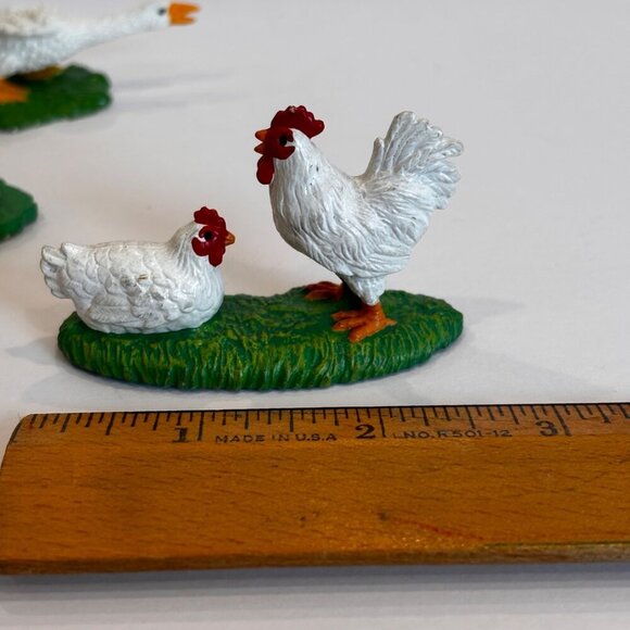 Vtg Bullyland Springtime Animals Figurines Lot Chicks Chickens Lamb Ham Germany - Picture 12 of 13